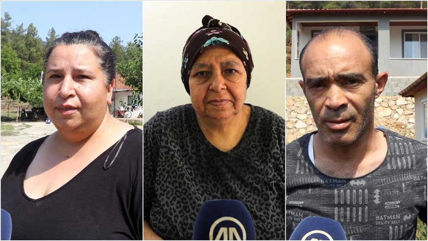Marmaris'teki yangında tahliye edilen vatandaşlar yaşadıklarını anlattı: Helikopter, uçak sesi hiç durmadı