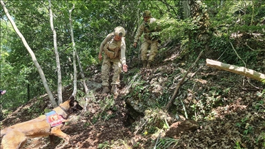Amanoslar kırsalında PKK'lı teröristlerin kullandığı iki sığınak ve bir depo bulundu