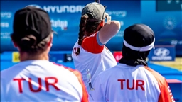 Женская сборная Турции по стрельбе из блочного лука завоевала золотую медаль Кубка мира