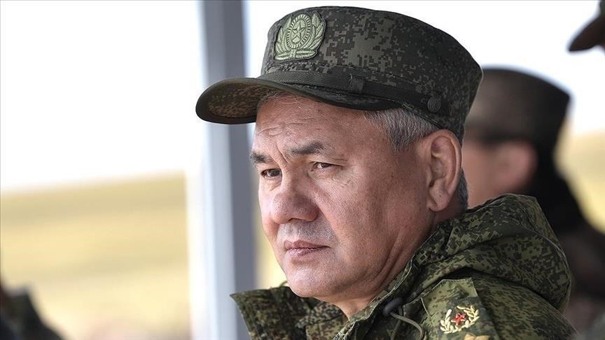 Russian defense chief visits battle zone in Ukraine