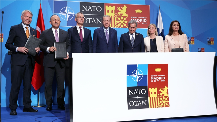 Türkiye, Sweden, Finland sign memorandum on Nordic countries' NATO bids
