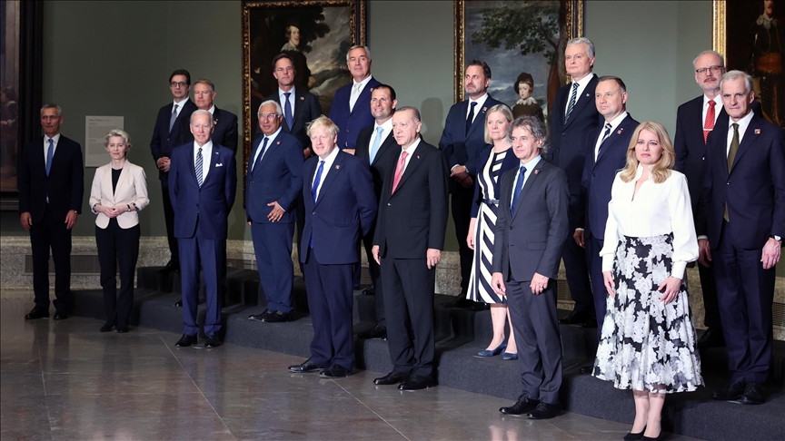 Cumhurbaşkanı Erdoğan, İspanya Başbakanı Sanchez'in NATO liderleri onuruna verdiği yemeğe katıldı