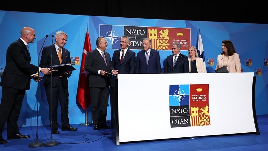 US media highlights memorandum inked between Türkiye, Finland, Sweden on Nordic countries’ NATO bids
