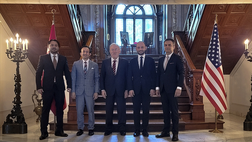 Washington Büyükelçisi Mercan, AA heyetini kabul etti
