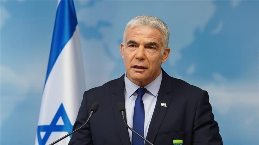 Israel’s Lapid takes premiership at Holocaust Remembrance Center