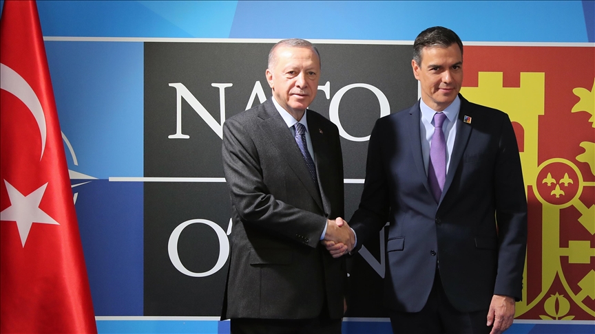 Turkish president meets with Spanish premier in Madrid