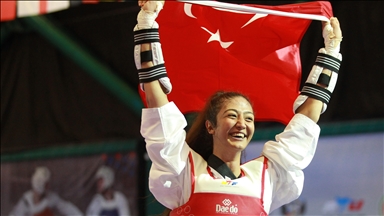 Turkish athlete wins gold medal in women's 67kg taekwondo at Mediterranean Games