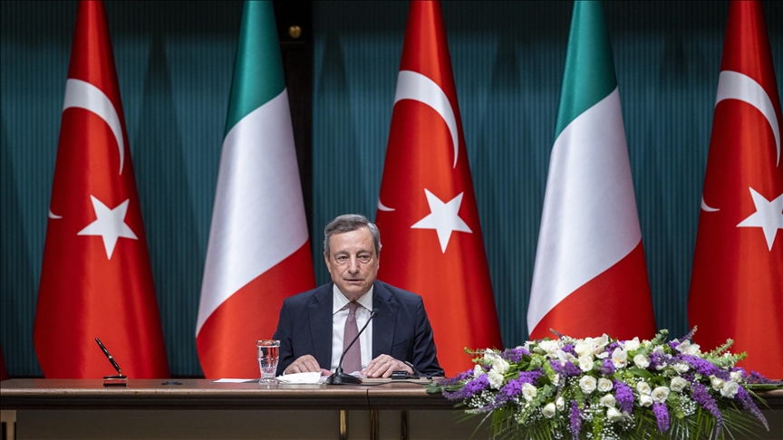 İtalya Başbakanı Draghi: (Karadeniz'de tahıl koridoru) Türkiye'nin arabuluculuk çabaları takdire şayan