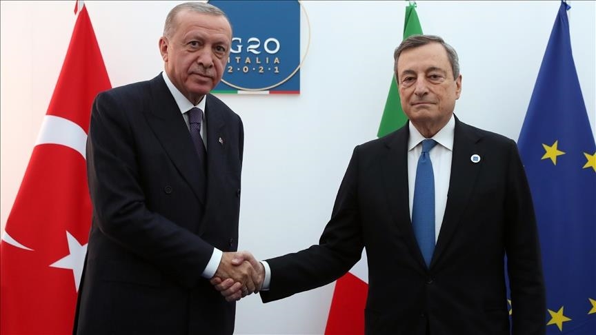 Erdogan: Turki dan Italia tingkatkan kerja sama dalam industri pertahanan
