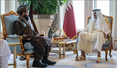 دیدار سرپرست وزارت دفاع دولت موقت طالبان با امیر قطر در دوحه