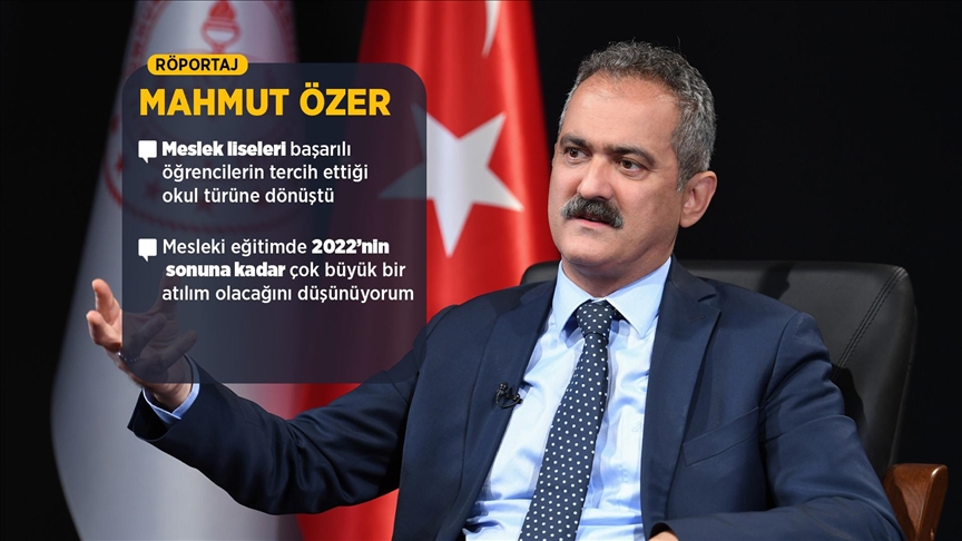 Milli Eğitim Bakanı Mahmut Özer Türkiye'de mesleki eğitimin dönüşümünü değerlendirdi