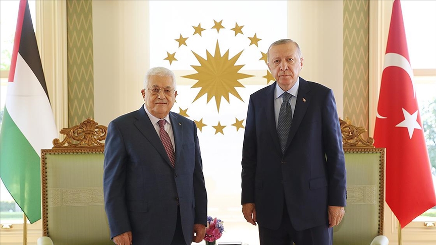 Cumhurbaşkanı Erdoğan, Filistin Devlet Başkanı Abbas ile telefonda görüştü