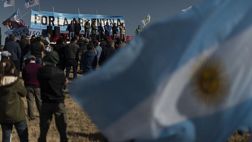Argentina vivió una masiva huelga de agricultores por 24 horas