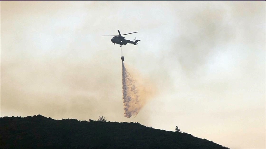 TSK'dan Datça'daki orman yangınıyla mücadeleye destek