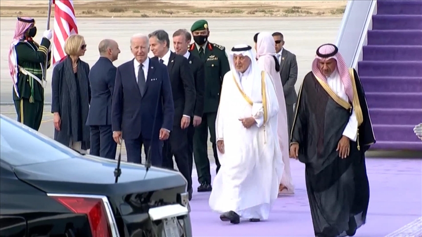 Biden arrives in Saudi Arabia for 1st visit to kingdom