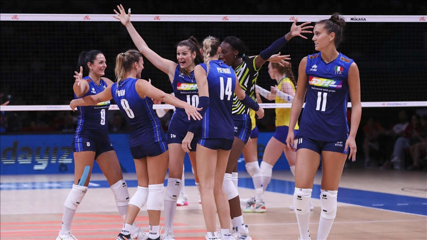 Italy beat Brazil 3-0 to win Volleyball Women’s Nations League