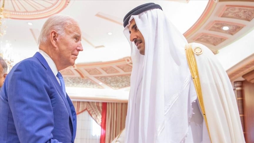 دیدار امیر قطر با بایدن