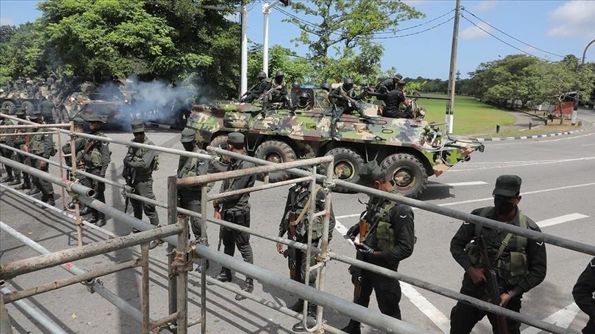 Pasukan Sri Lanka gerebek kamp protes di Kolombo, tangkap 9 demonstran