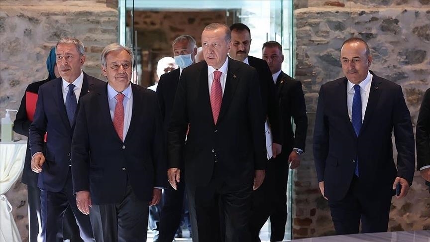 US thanks Turkish president, UN chief for Ukraine grain deal