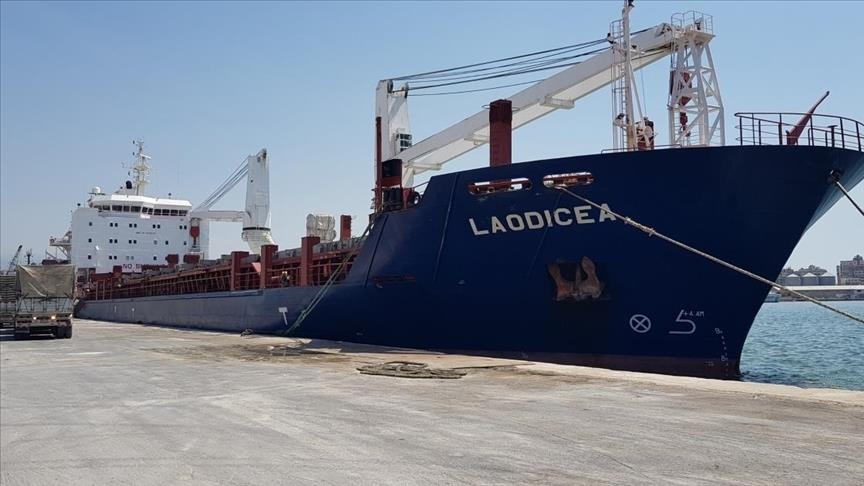 Syrian ship carrying 'stolen' Ukrainian grain docks in Lebanon