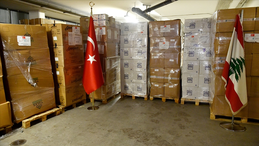 Lübnan Meclisi Türkiye'ye 90 tonluk tıbbi yardımı dolayısıyla teşekkür etti