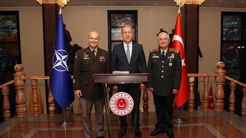 Turkish defense chief receives NATO Supreme Allied Commander Europe
