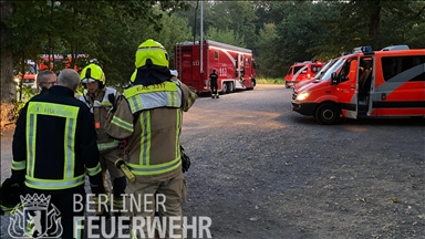 Firefighters struggle to contain blaze at bomb disposal site in Berlin forest