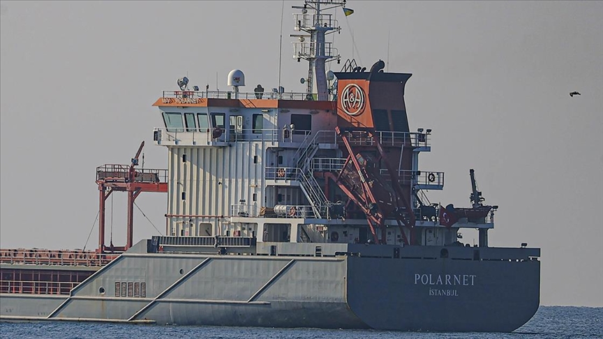 Ukrayna'dan hareket eden mısır yüklü gemi 'Polarnet'in kaptanı Alibeyler AA'ya konuştu