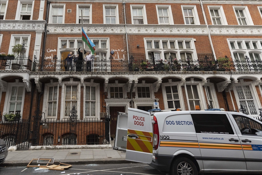 Azerbaijan's embassy in London attacked by radical religious group Azerbaijan's embassy in London attacked by radical religious group