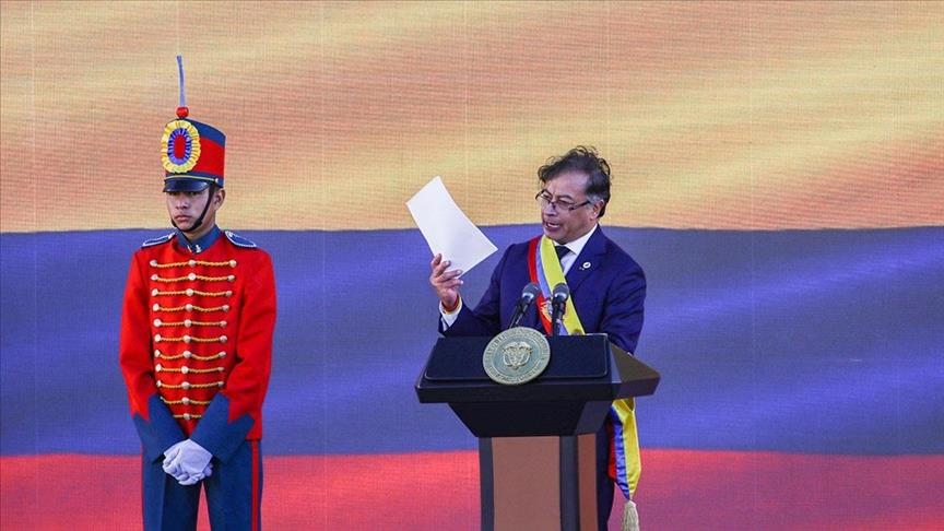 Gustavo Petro sworn in as Colombia's 1st ever leftist president