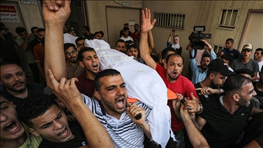 تشييع جثامين 5 فلسطينيين في غزة