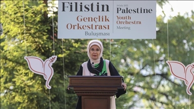 Türkiye's first lady voices hope that grief in Palestine will end soon
