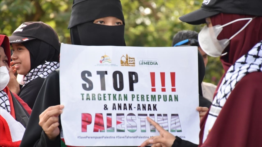 NGO Indonesia gelar demonstrasi kutuk serangan Israel ke Gaza