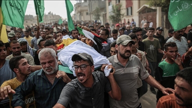 تشييع جثمان فلسطيني قَضى في التصعيد الأخير على غزة