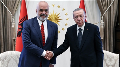 Presidenti Erdoğan pret në takim kryeministrin e Shqipërisë, Edi Rama