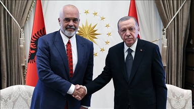 Cumhurbaşkanı Erdoğan Arnavutluk Başbakanı Rama'yı kabul etti