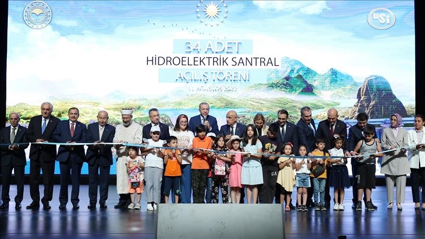 Türkiye : Erdogan participe à l'inauguration de 34 stations hydroélectriques à Ankara