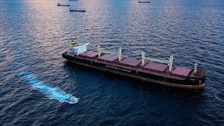 Bad weather keeps grain-loaded ship stuck in Ukraine