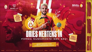 Galatasaraylı Mertens'in forma numarasını taraftarlar seçecek