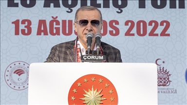 Cumhurbaşkanı Erdoğan: Sungurlu'da kurulan barut, fişek, kapsül üretim tesisinin ilk etabı mayısta hizmete alınacak