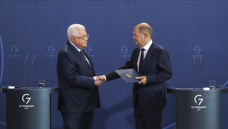 Abbas calls for recognition of Palestinian state during Berlin visit