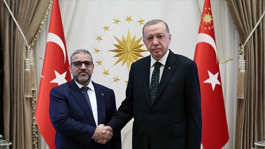 Presidenti Erdoğan pret në takim kreun e Këshillit të Lartë të Shtetit të Libisë