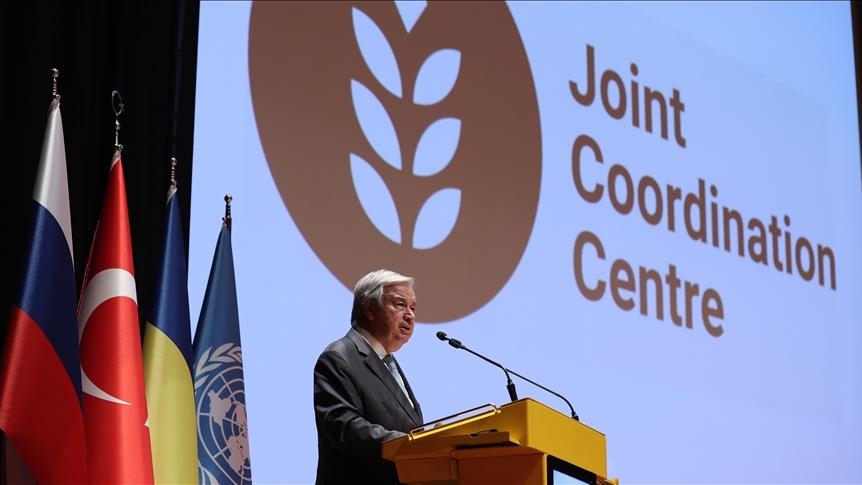 UN chief thanks Türkiye for its 'pivotal role' in grain export deal