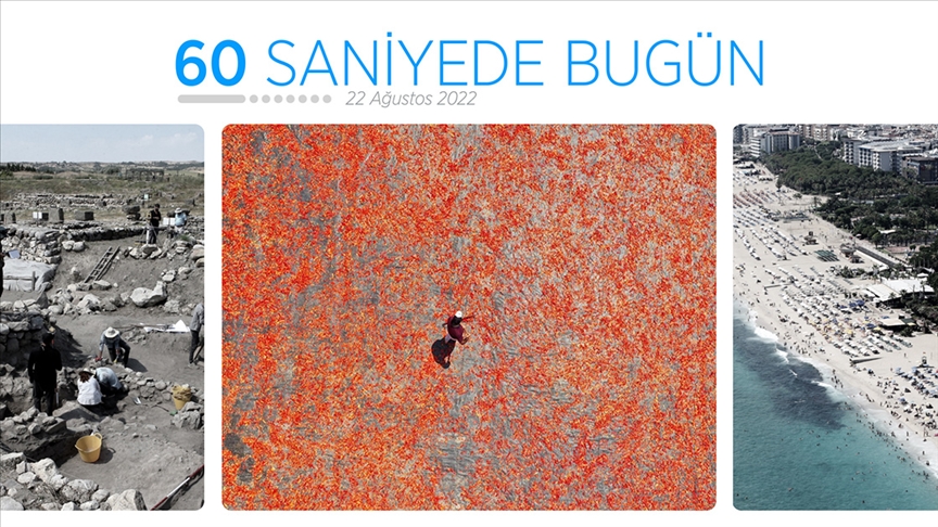 60 saniyede bugün (22 Ağustos 2022)
