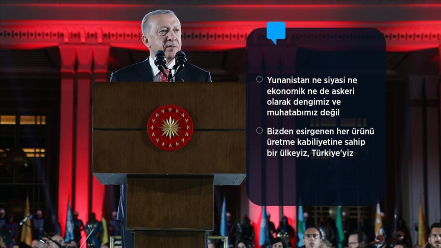 Cumhurbaşkanı Erdoğan: Yunanistan hasmane tavırlarını radar kilidi atma seviyesine çıkararak NATO'ya meydan okudu
