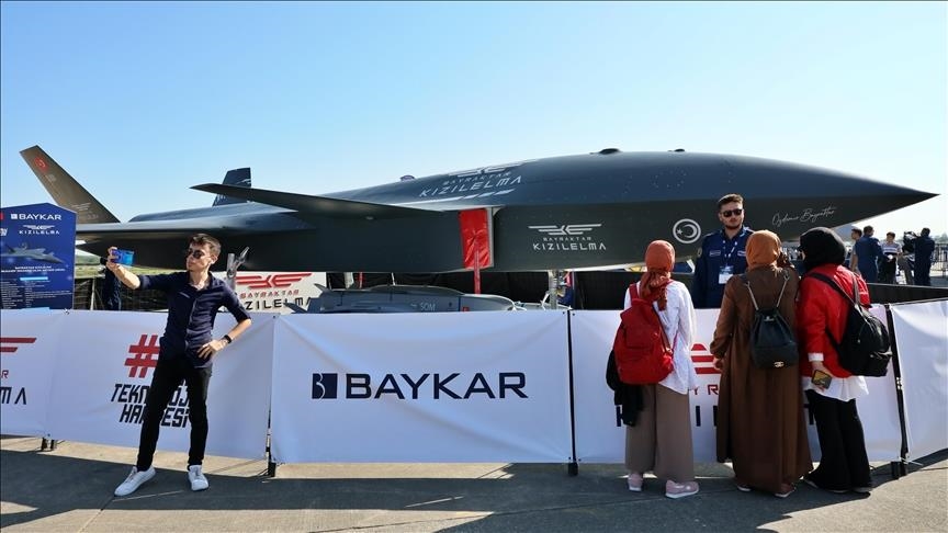 Turkish aviation firm exhibits fighter drone