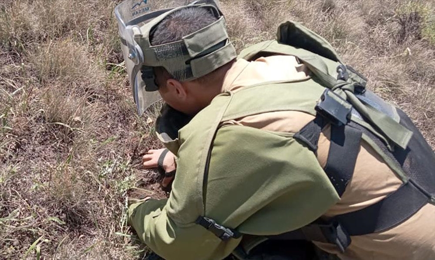 В Лачине обнаружено 1318 противопехотных мин производства Армении