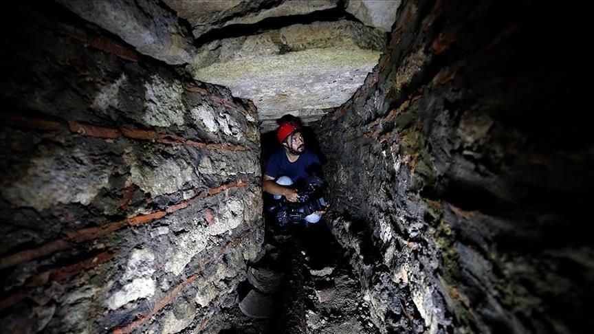 Tim Anadolu Agency dokumentasikan situs bawah tanah terbesar di Hagia Sophia