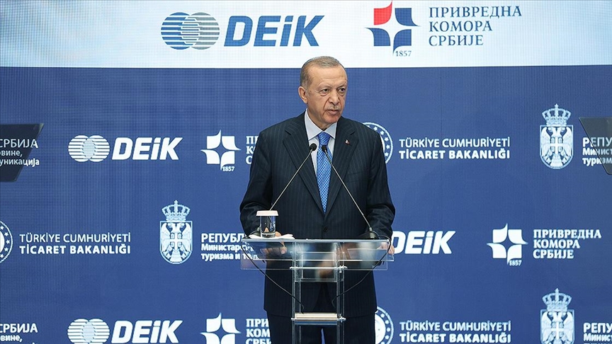 Cumhurbaşkanı Erdoğan: Sırbistan'dan ülkemizi ziyaret edecek turist sayısının rekor kırmasını bekliyoruz