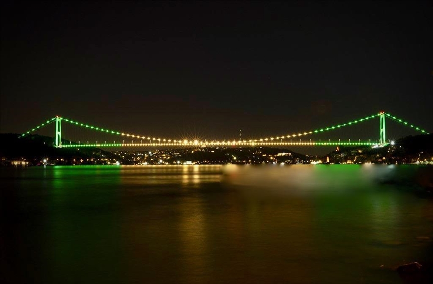 Türkiye’s iconic bridge illuminated in Brazilian colors for 200th independence anniversary